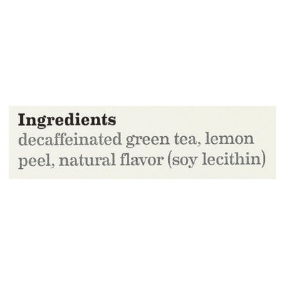 Bigelow Tea Decaffeinated Tea - Green Tea With Lemon - Case Of 6 - 20 Bag - Orca Market