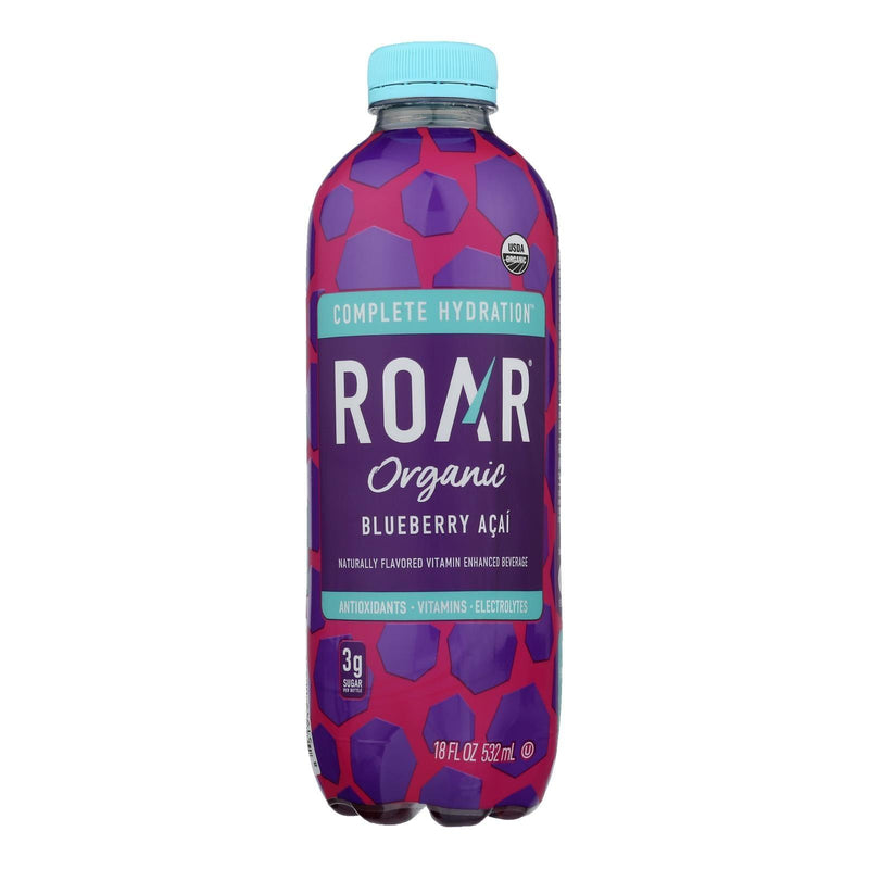 Roar Organic - Water Blueberry Acai - Case Of 12-18 Fz - Orca Market