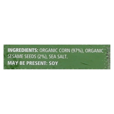 Real Foods Organic Corn Thins - Sesame - Case Of 6 - 5.3 Oz. - Orca Market