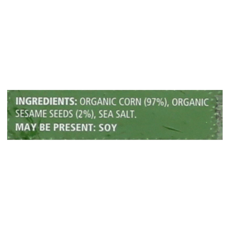 Real Foods Organic Corn Thins - Sesame - Case Of 6 - 5.3 Oz. - Orca Market