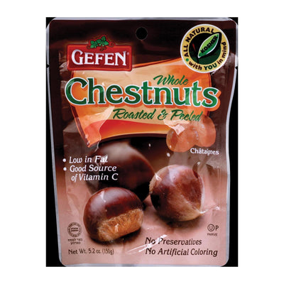 Gefen Whole Chestnuts - Low Fat - Case Of 12 - 5.2 Oz. - Orca Market