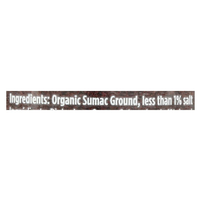 Spicely Organics - Organic Sumac - Case Of 3 - 2 Oz. - Orca Market