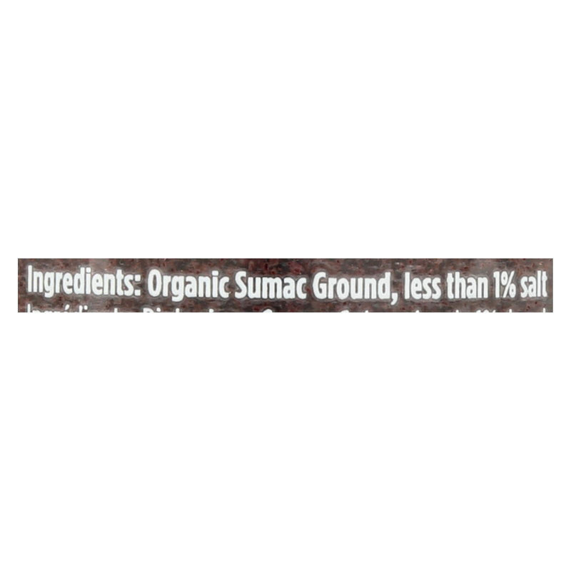 Spicely Organics - Organic Sumac - Case Of 3 - 2 Oz. - Orca Market