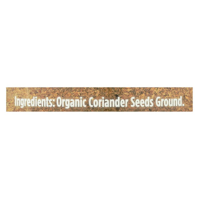 Spicely Organics - Organic Coriander - Ground - Case Of 3 - 1.4 Oz. - Orca Market