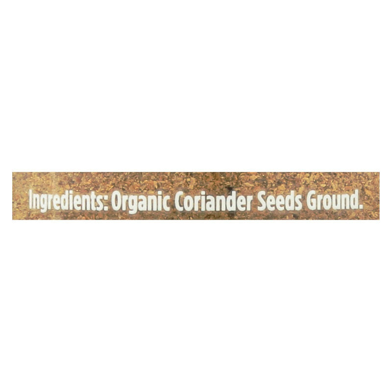 Spicely Organics - Organic Coriander - Ground - Case Of 3 - 1.4 Oz. - Orca Market