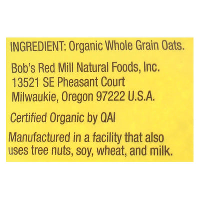 Bob's Red Mill - Oatmeal - Organic Scottish - Case Of 4 - 20 Oz. - Orca Market