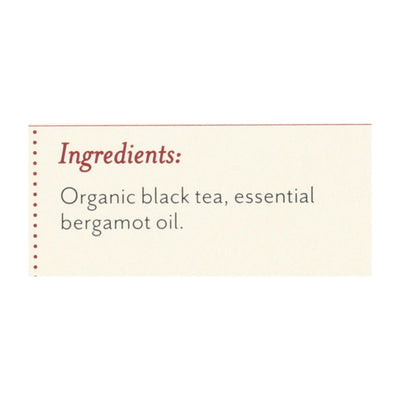 Rishi Organic Tea - Earl Grey - Case Of 6 - 15 Bags - Orca Market