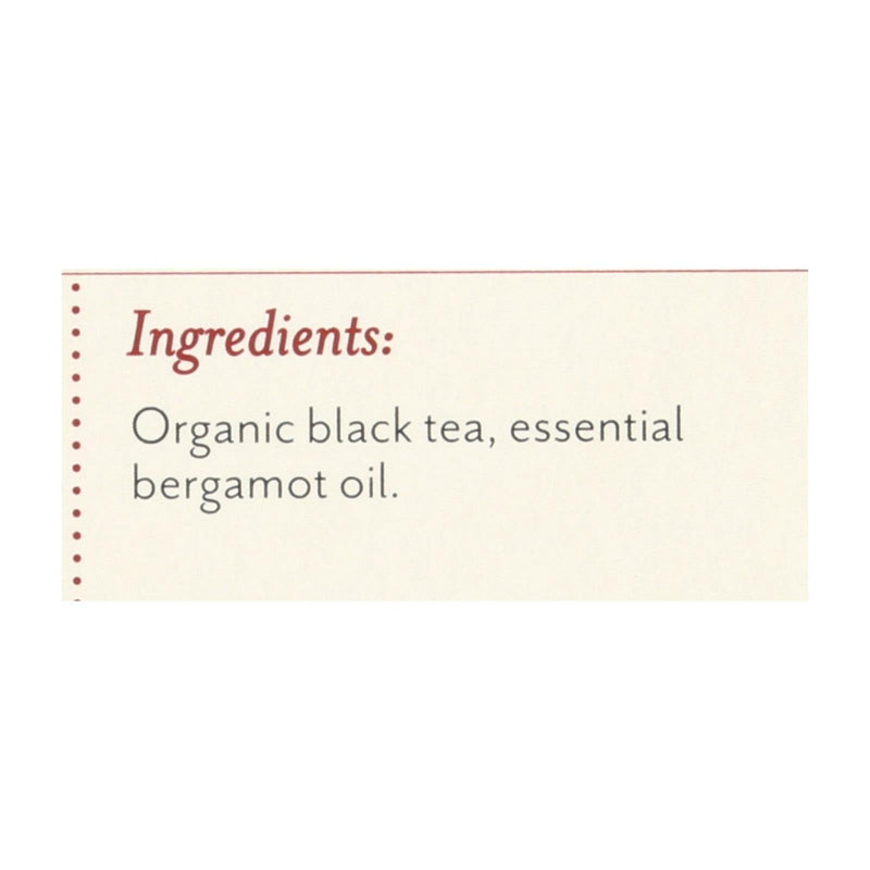 Rishi Organic Tea - Earl Grey - Case Of 6 - 15 Bags - Orca Market