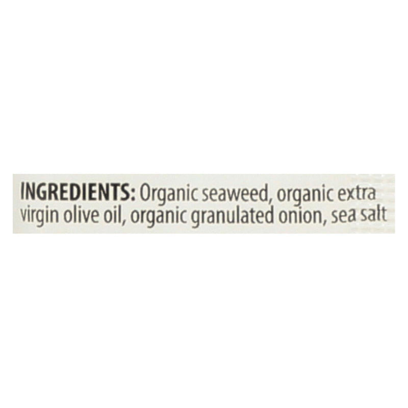 Seasnax Organic Premium Roasted Seaweed Snack - Toasty Onion - Case Of 24 - 0.18 Oz. - Orca Market