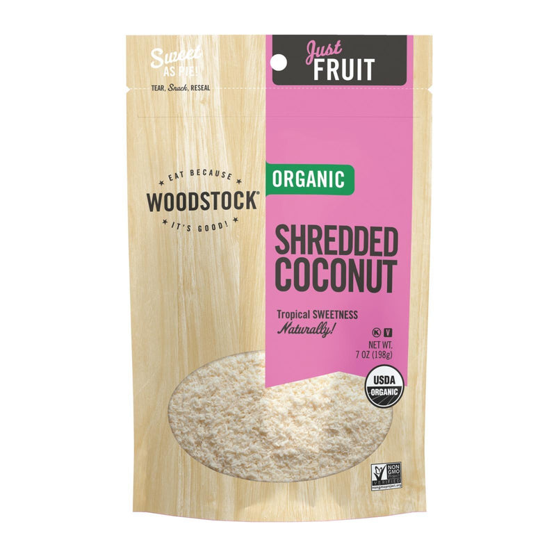 Woodstock Organic Shredded Coconut - Case Of 8 - 7 Oz - Orca Market