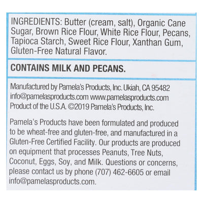 Pamela's Products - Cookies - Pecan Shortbread - Gluten-free - Case Of 6 - 6.25 Oz. - Orca Market