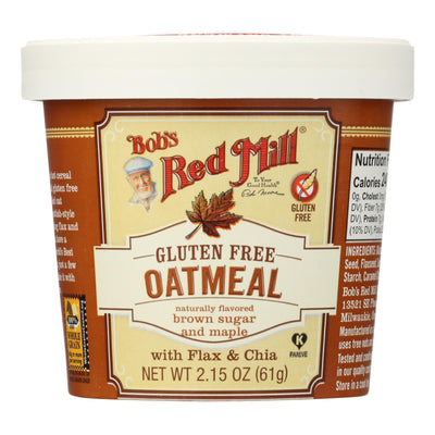 Bob's Red Mill - Gluten Free Oatmeal Cup Brown Sugar And Maple - 2.15 Oz - Case Of 12 - Orca Market