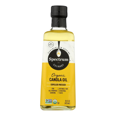 Spectrum Naturals Organic Refined Canola Oil - Case Of 12 - 16 Fl Oz. - Orca Market