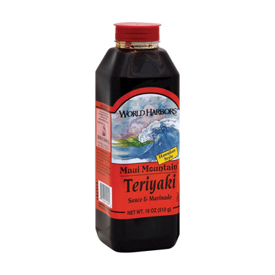 World Harbor Maui Mountain Teriyaki Marinade And Sauce - Case Of 6 - 16 Fl Oz. - Orca Market