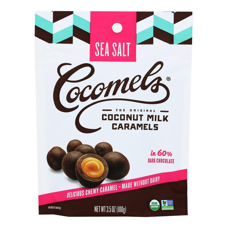 Cocomel - Carmel Bite - Organic - Sea Salt - Case Of 6 - 3.5 Oz - Orca Market