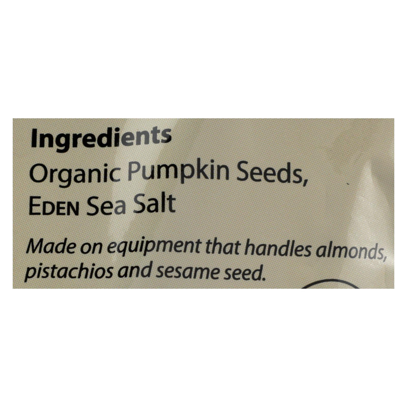 Eden Foods Organic Pumpkin Seeds - Dry Roasted - Case Of 15 - 4 Oz. - Orca Market