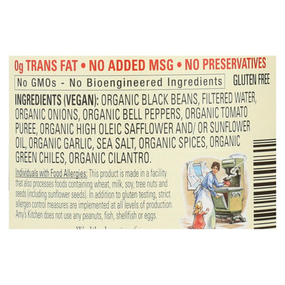 Amy's - Organic Light In Sodium Refried Black Beans - Case Of 12 - 15.4 Oz. - Orca Market