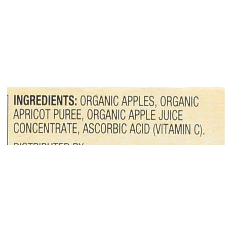 Santa Cruz Organic Apple Sauce - Apricot - Case Of 12 - 4 Oz. - Orca Market