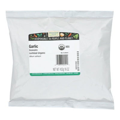 Frontier Herb Garlic Organic Granules - Single Bulk Item - 1lb - Orca Market