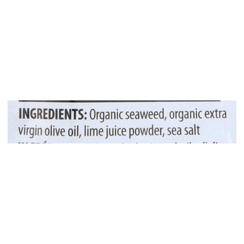 Seasnax Organic Seaweed - Lime - Case Of 12 - .36 Oz - Orca Market