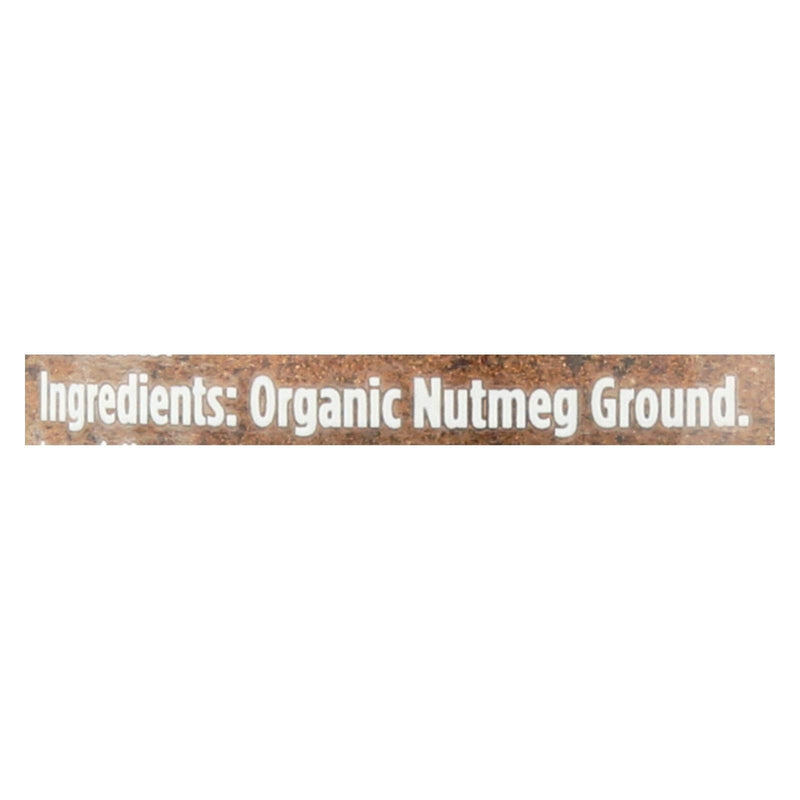 Spicely Organics - Organic Nutmeg - Ground - Case Of 3 - 1.9 Oz. - Orca Market