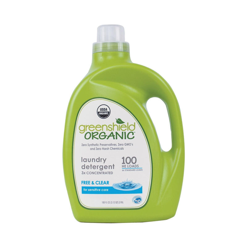 Green Shield Organic Laundry Detergent - Free And Clear - Case Of 2 - 100 Fl Oz. - Orca Market