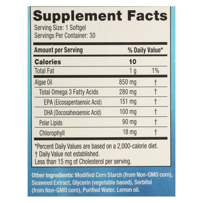 Iwi - Supp Alge Epa/dha Omega3 - Ea Of 1-30 Sgel - Orca Market