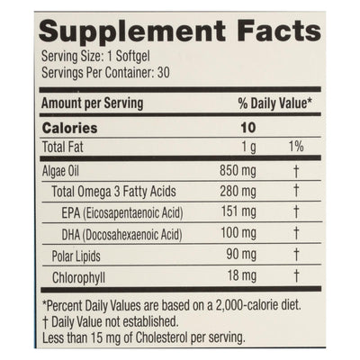 Iwi - Supp Alge Epa/dha Omega3 - Ea Of 1-30 Sgel - Orca Market