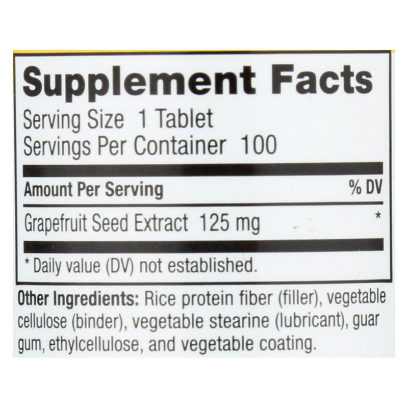 Nutribiotic - Supp Grapefruit Seed Extrct 125 - 1 Each 1-100 Ct - Orca Market