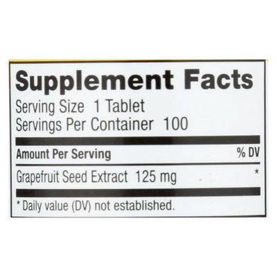 Nutribiotic - Supp Grapefruit Seed Extrct 125 - 1 Each 1-100 Ct - Orca Market