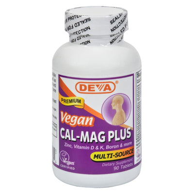 Deva Vegan Vitamins - Cal-mag Plus - 90 Tablets - Orca Market