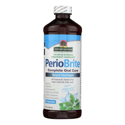 Nature's Answer - Periowash Mouthwash Alcohol-free Winter Mint - 16 Fl Oz - Orca Market