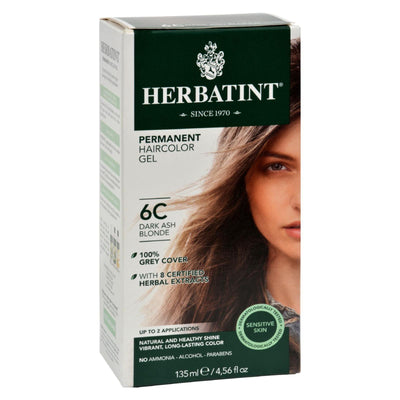 Herbatint Permanent Herbal Haircolour Gel 6c Dark Ash Blonde - 135 Ml - Orca Market