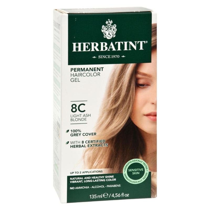 Herbatint Permanent Herbal Haircolour Gel 8c Light Ash Blonde - 135 Ml - Orca Market