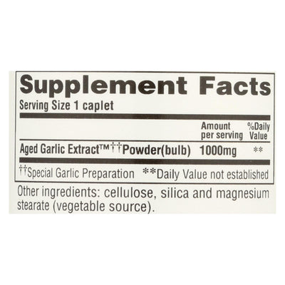 Kyolic - Aged Garlic Extract One Per Day Cardiovascular - 1000 Mg - 30 Caplets - Orca Market