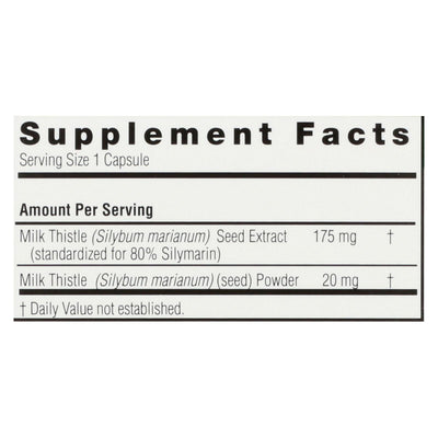 Nature's Answer - Milk Thistle Seed Extract - 120 Vegetarian Capsules - Orca Market