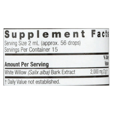 Nature's Answer - White Willow Bark Alcohol Free - 1 Fl Oz - Orca Market