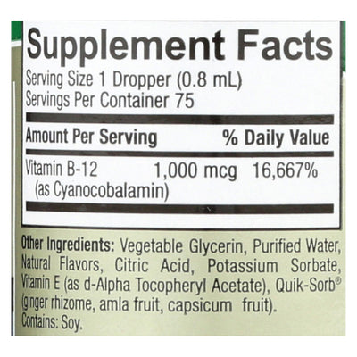 Nature's Answer - Liquid Vitamin B-12 - 2 Fl Oz - Orca Market