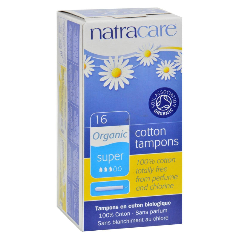 Natracare 100% Organic Cotton Tampons Super W/applicator - 16 Tampons - Orca Market