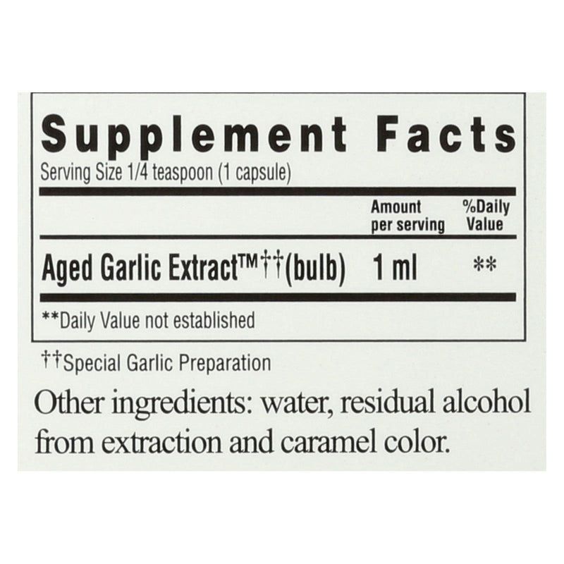 Kyolic - Liquid Aged Garlic Extract - 2 Oz - Orca Market