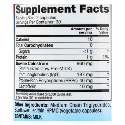 Symbiotics Colostrum Plus - 60 Capsules - Orca Market