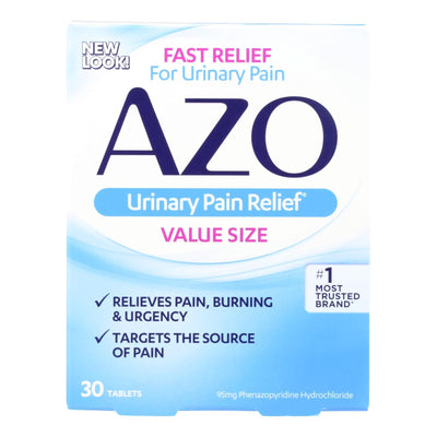 Azo Standard Urinary Pain Relief - 30 Tablets - Orca Market