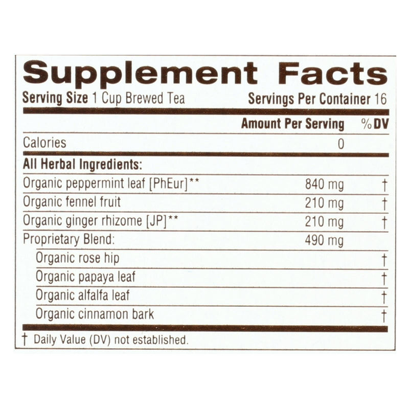 Traditional Medicinals Belly Comfort Peppermint - Caffeine Free - Case Of 6 - 16 Bags - Orca Market