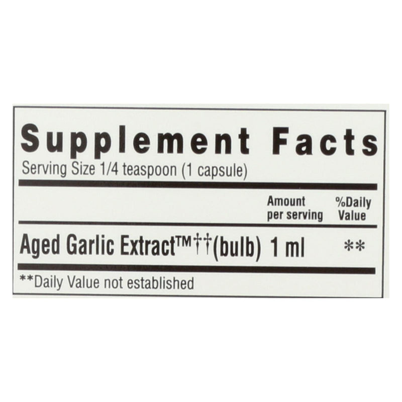 Kyolic - Aged Garlic Extract Cardiovascular Liquid - 4 Fl Oz - Orca Market