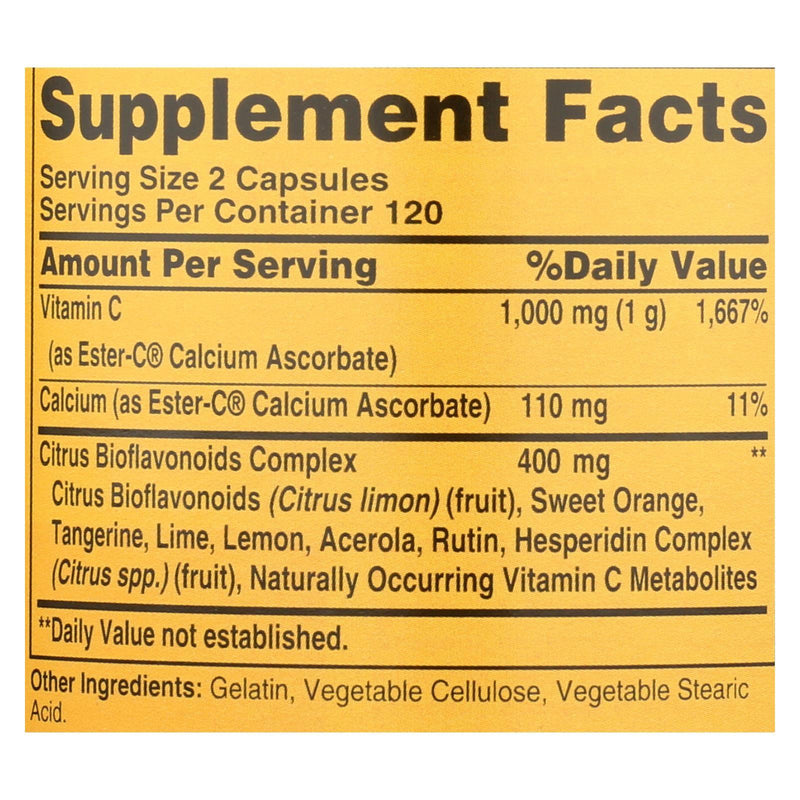 American Health - Ester-c With Citrus Bioflavonoids - 500 Mg - 240 Capsules - Orca Market