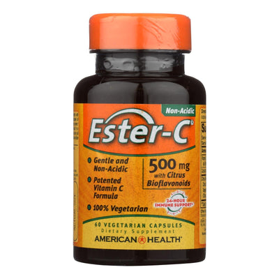 American Health - Ester-c With Citrus Bioflavonoids - 500 Mg - 60 Vegetarian Capsules - Orca Market