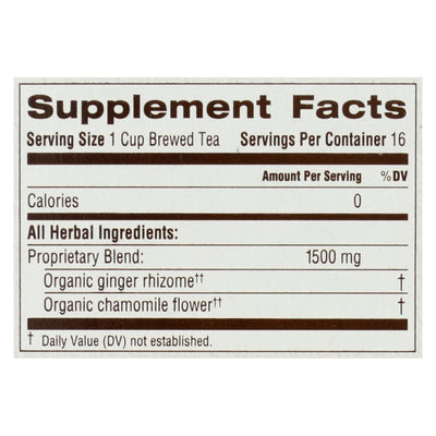 Traditional Medicinals Organic Golden Ginger Tea - Case Of 6 - 16 Bags - Orca Market