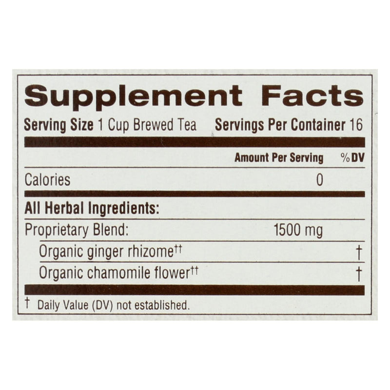 Traditional Medicinals Organic Golden Ginger Tea - Case Of 6 - 16 Bags - Orca Market