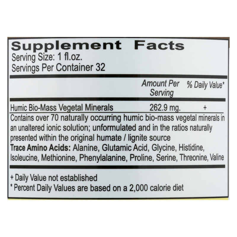 Vital Earth Minerals Humic Minerals - 32 Fl Oz - Orca Market