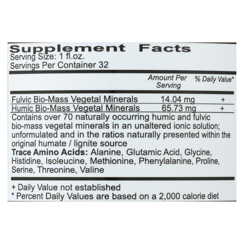 Vital Earth Minerals Fulvic-humic Mineral Blend - 32 Fl Oz - Orca Market